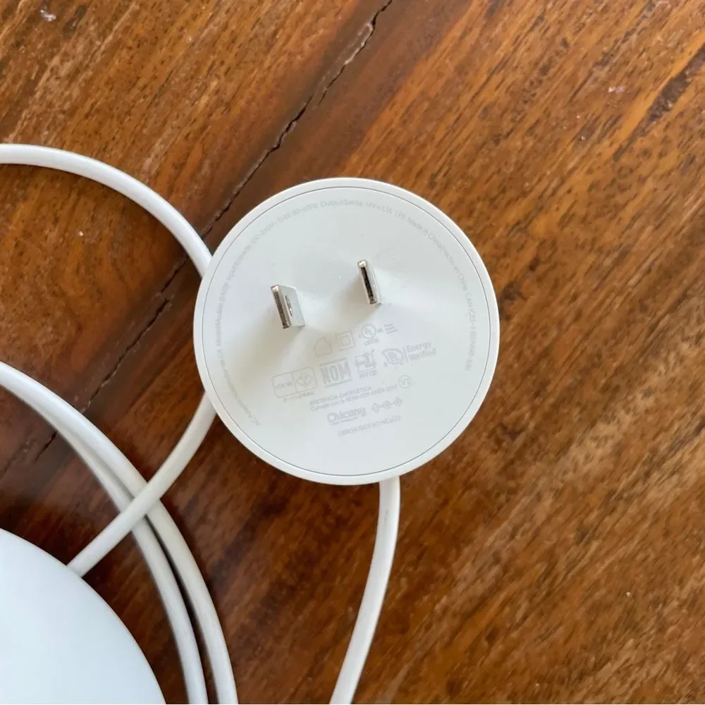 Google White Network Router with Network Cable